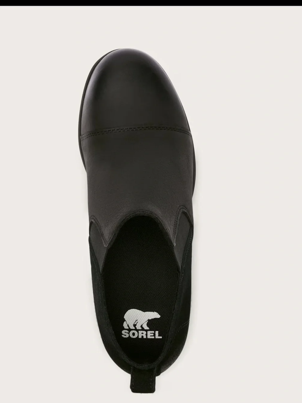 Sorel Black Evie Suede Pull-On Wedge Bootie new without box